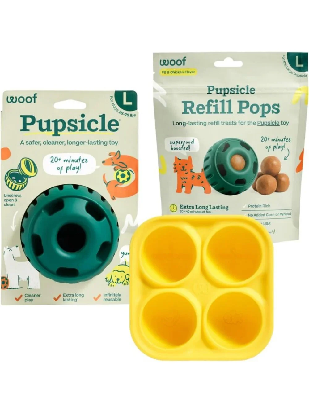 Ultimate Dog Treat Toy Starter Pack for Large Dogs 25-75 lbs - Fun & Durable!